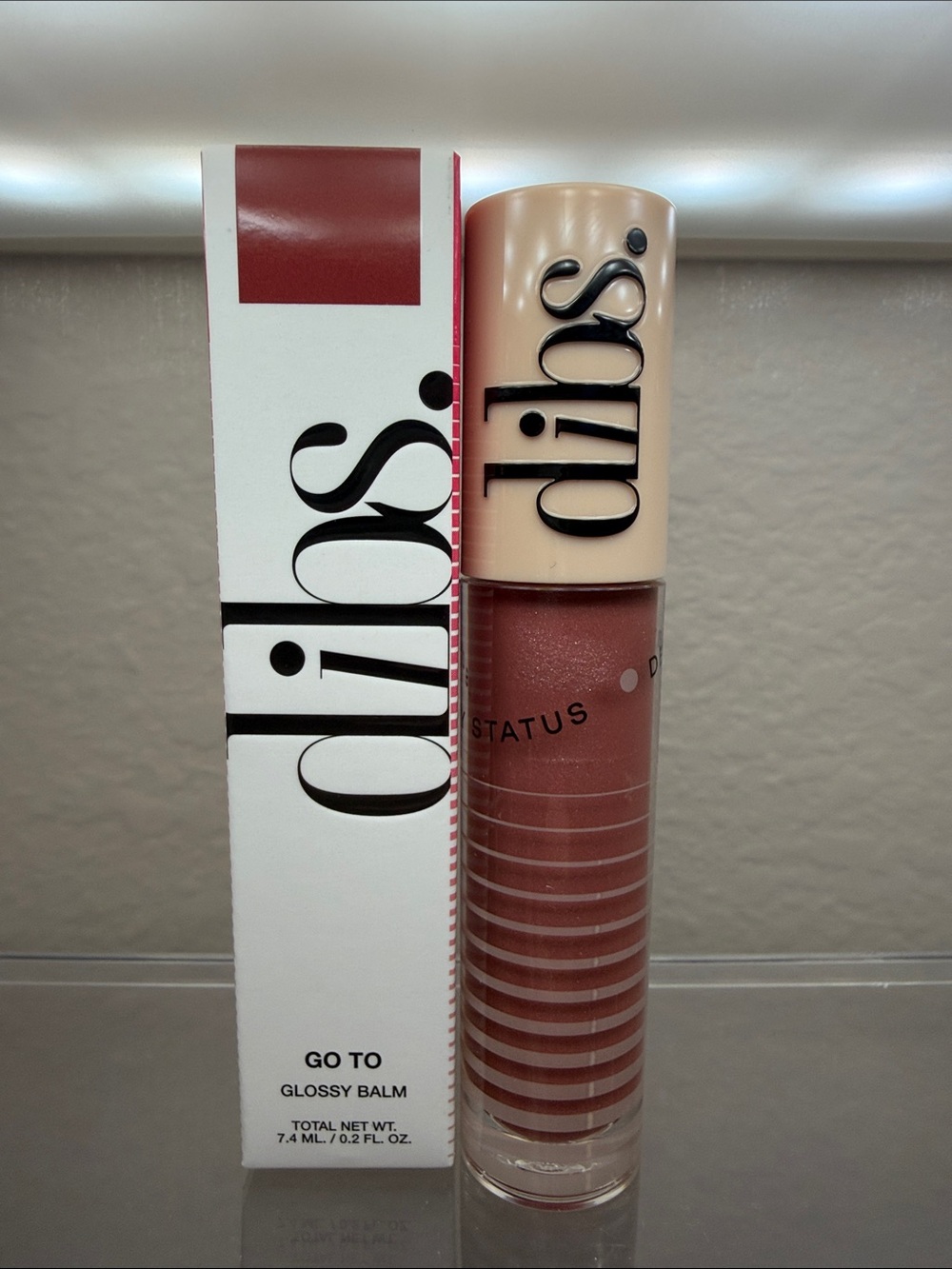 Dibs Go To Glossy Balm — Dusty Rose Gloss